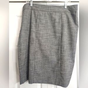 Gray suit skirt